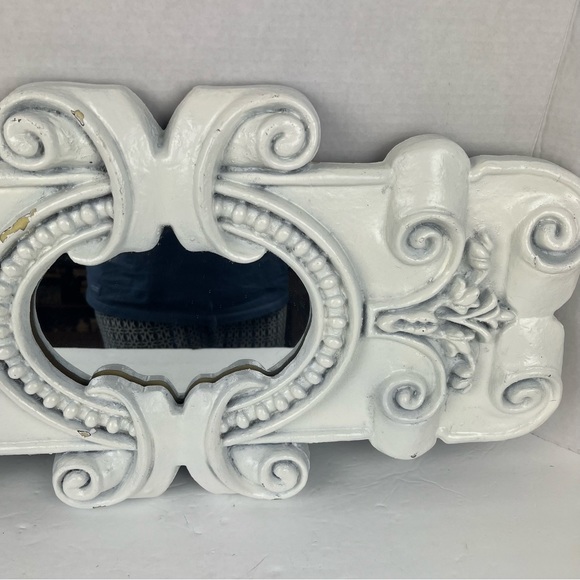 Vintage architecture medallion molded fiberglass mirror/Regency Baroque - Picture 3 of 16